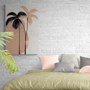 Obraz abstrakcyjne botaniczne kształty palmy