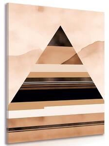 Obraz abstrakcyjne kształty piramidy