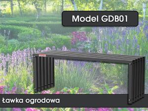 Ławka ogrodowa GDB01, 117 x 43,5 x 36 cm
