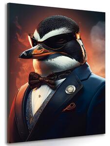 Obrazy zwierzęcy gangster pingwin