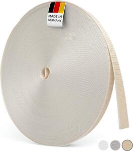 Taśma do rolet 50 m, 14 mm, 20 mm, 23 mm, beżowy i brązowy, do drzwi i okien