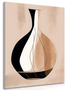 Obraz abstrakcyjne kształty waza