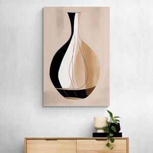 Obraz abstrakcyjne kształty waza
