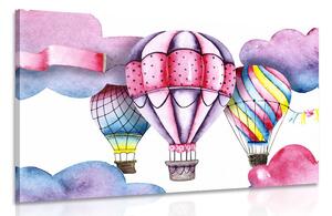 Obraz baloniki akwarelowe