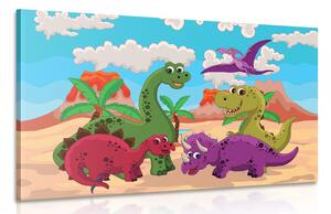 Obraz świat dinozaurów