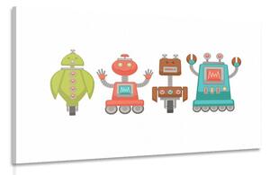 Obraz rodzinka robotów