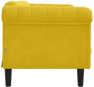 Sofa dwuosobowa, Å¼Ã³Åta, aksamit