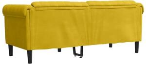 Sofa dwuosobowa, Å¼Ã³Åta, aksamit