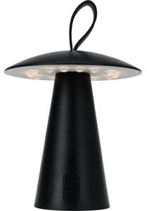 Metalowa lampa stołowa, grzybek LED, 15 x 17 cm