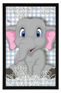 Plakat mały słonik