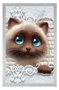 Plakat słodki kotek