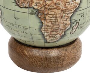 Dekoracyjny globus BE VINTAGE, podstawa z drewna mango, Ø 10 cm