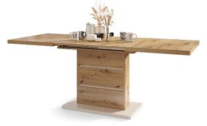 PIANO Dąb Artisan/Beżowy (Szampański) - NOWOCZESNY STÓŁ ROZKŁADANY DO 200 cm!