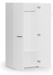 Szafa ubraniowa biurowa PRIMO WHITE, 1 półka, drążek do szafy, 1781 x 800 x 500 mm, biały
