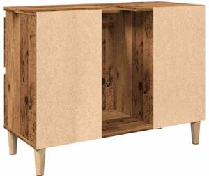 Szafka pod umywalkę, stare drewno, 80x33x60 cm