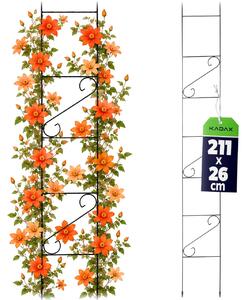 Drabinka ogrodowa Brata na kwiaty 211 cm, czarna