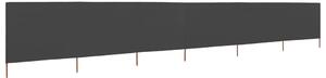 Parawan 6-skrzydłowy z tkaniny, 800x120 cm, antracytowy