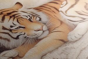 Obraz rozmarzony tygrys