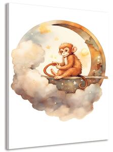 Obraz rozmarzona małpa