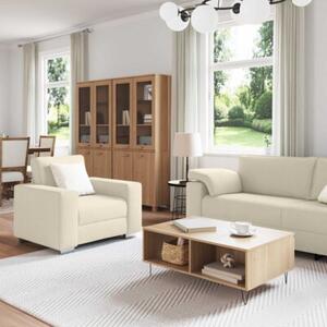 Zestaw sof 2 szt. czerwone wino 219 x 77 x 82 cm tkanina