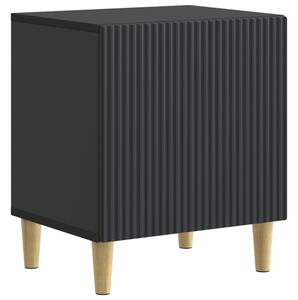 Szafka nocna czarny 43 x 34,5 x 50 cm drewno inÅ¼ynieryjne
