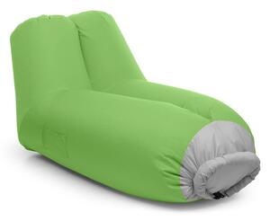 Blumfeldt Airlounge sofa dmuchana 90x80x150cm plecak do prania poliester zielona