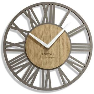 Zegar ścienny drewniany Loft Piccolo 30cm
