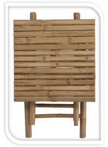 Składany stolik balkonowy z bambusa, 40 x 45 cm