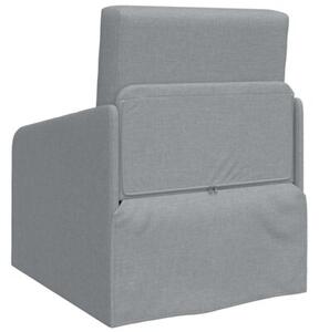 Sofa bed jasnoszary 65 x 80 x 83 cm tkanina