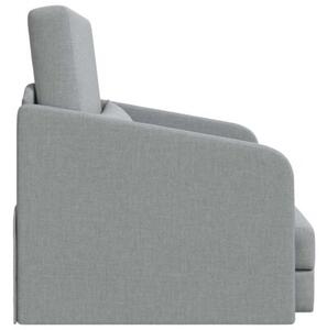 Sofa bed jasnoszary 65 x 80 x 83 cm tkanina