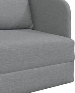 Sofa bed jasnoszary 65 x 80 x 83 cm tkanina