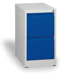 Szafa kartotekowa A4, 2 szuflady, niebieski, wys. 720 mm