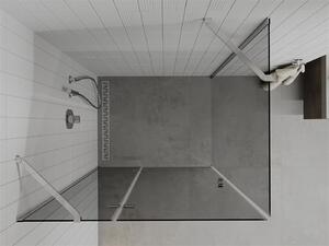 Mexen Roma kabina prysznicowa uchylna 70 x 80 cm, grafit, chrom - 854-070-080-01-40