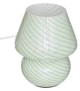 Lampa stołowa grzybek CARA, szklana, Ø 15 cm