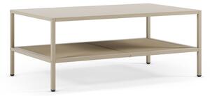 Kremowy metalowy stolik 60x100 cm Fayna – Marckeric