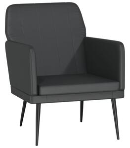 Fotel, czarny, 61x78x80 cm, obity sztucznÄ skÃ³rÄ