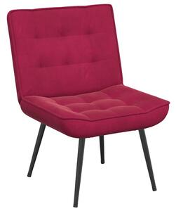 Fotel relaksacyjny wino czerwone 64x74x84 cm aksamit
