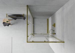Mexen Rio kabina prysznicowa kwadratowa 90 x 90 cm, transparent, złota - 860-090-090-50-00