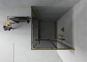 Mexen Rio kabina prysznicowa kwadratowa 70 x 70 cm, grafit, złota - 860-070-070-50-40