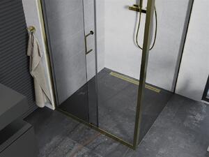 Mexen Apia kabina prysznicowa rozsuwana 90 x 90 cm, transparent, złota - 840-090-090-50-00