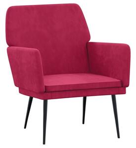 Fotel, winna czerwieÅ, 62x79x79 cm, obity aksamitem