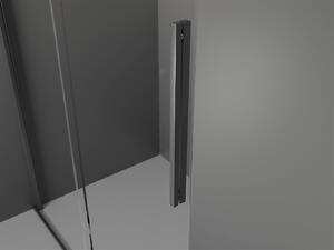 Mexen Velar drzwi prysznicowe rozsuwane 90 cm, transparent, gun gray szczotkowany - 871-090-000-01-66