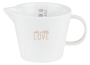 Biały porcelanowy dzbanek na mleko ADD A LITTLE LOVE