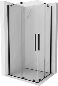 Mexen Velar Duo kabina prysznicowa rozsuwana 90 x 80 cm, transparent, czarna - 871-090-080-02-70