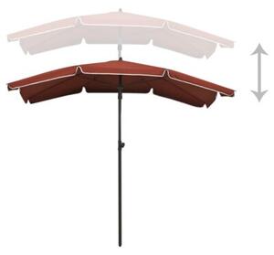 Parasol ogrodowy na słupku, 200x130 cm, terakota
