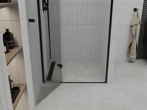 Mexen Roma drzwi prysznicowe uchylne 70 cm, transparent, czarne - 854-070-000-70-00