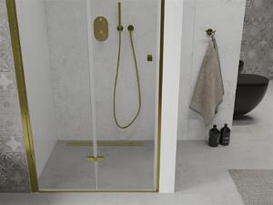 Mexen Lima drzwi prysznicowe składane 70 cm, transparent, złote - 856-070-000-50-00