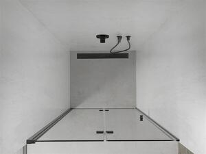 Mexen Lima drzwi prysznicowe składane 70 cm, transparent, czarne - 856-070-000-70-00