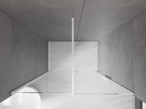 Mexen Velar drzwi prysznicowe rozsuwane 130 cm, transparent, białe - 871-130-000-01-20