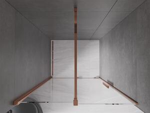 Mexen Velar drzwi prysznicowe rozsuwane 90 cm, transparent, różowe złoto - 871-090-000-01-60